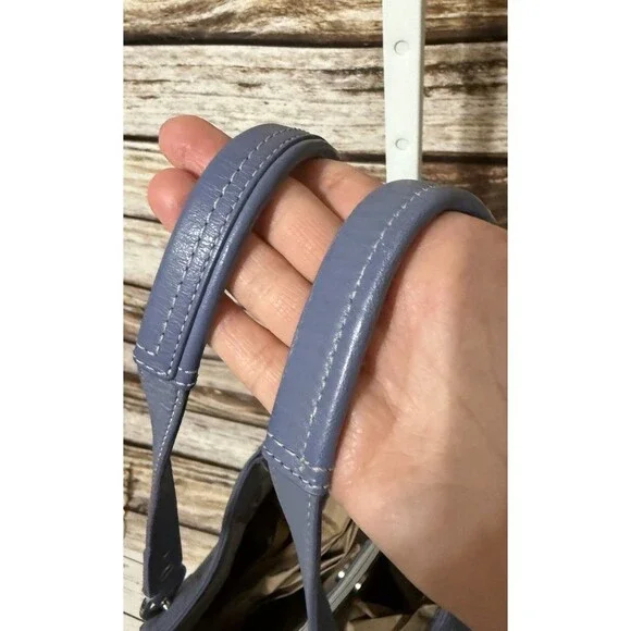 Vintage Blue Coach Penelope Shoulder Bag Purse Leather Bag Charm  *READ* - Picture 15 of 16